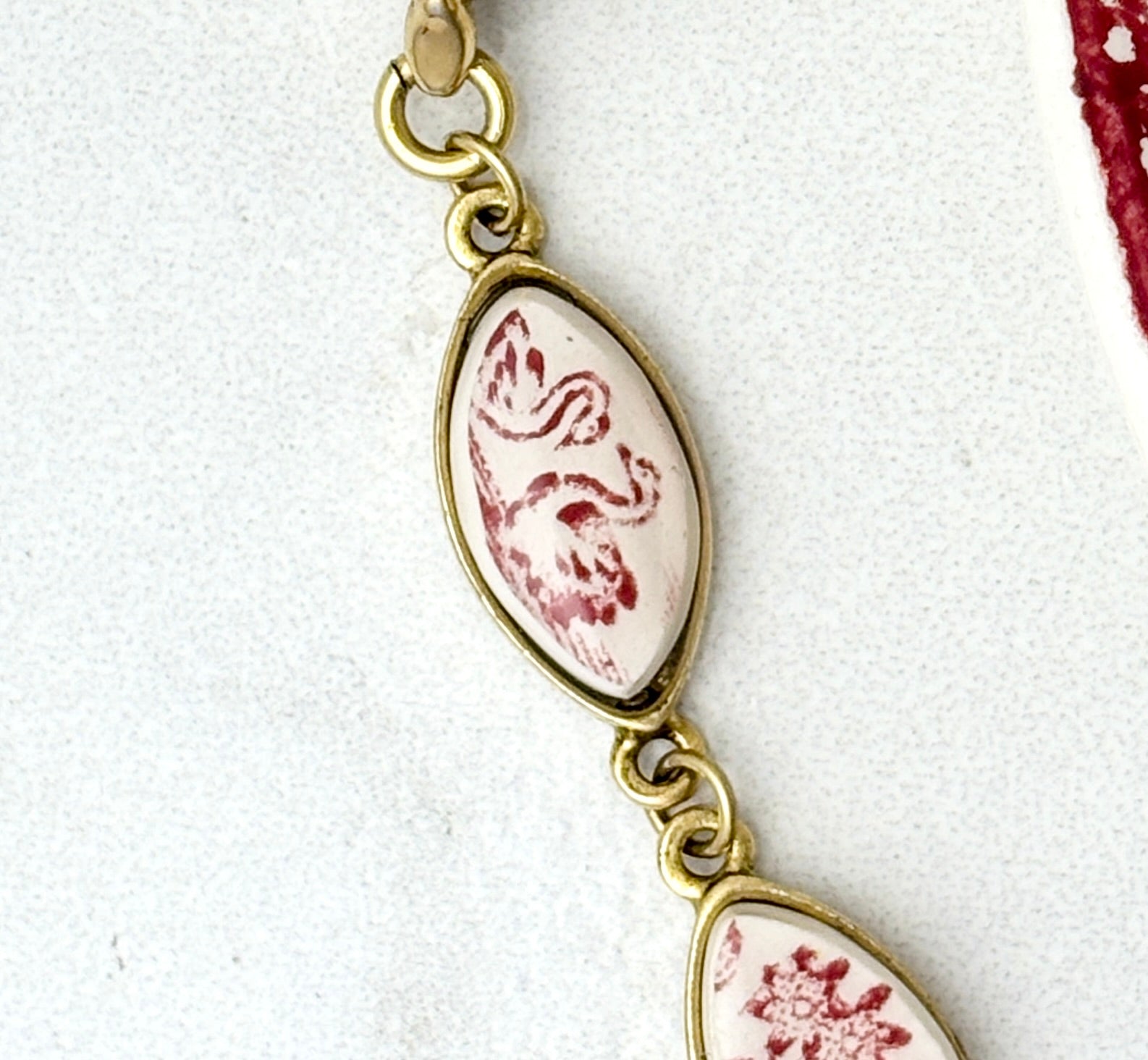 Antique Helbros manual watch with Royal Staffordshire China