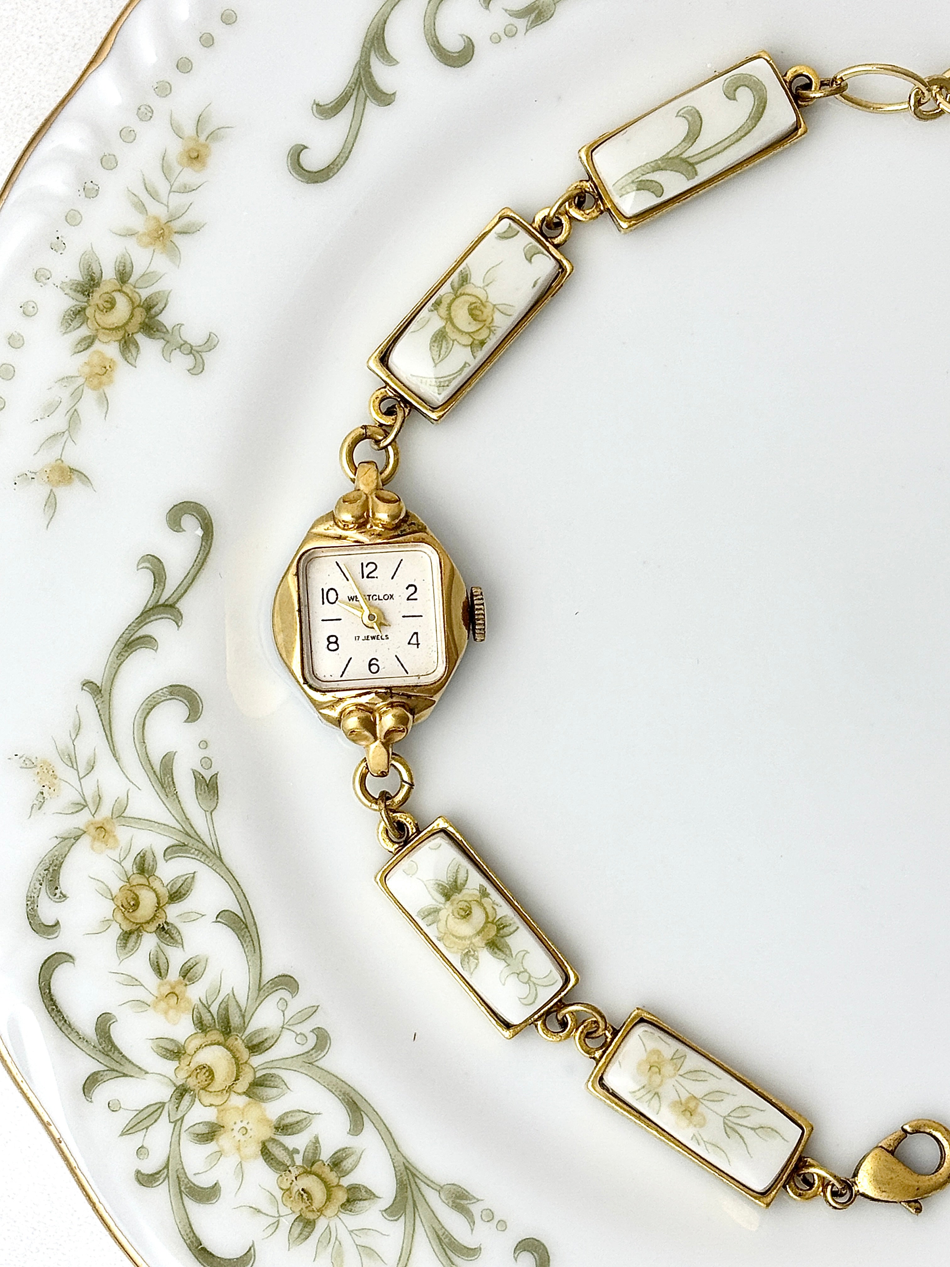 Antique Westclox manual watch with Rose Crest Norleans China