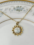 Noritake Noble Gold Sunflower  Necklace