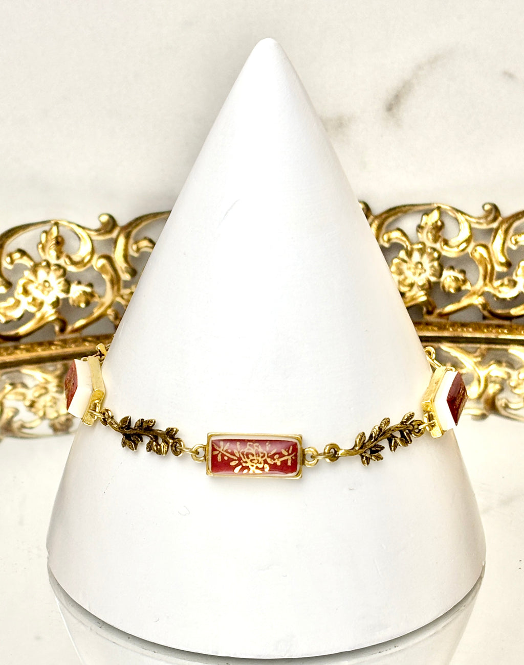Imperial Salem China Gold Antique Gold Branch Bracelet