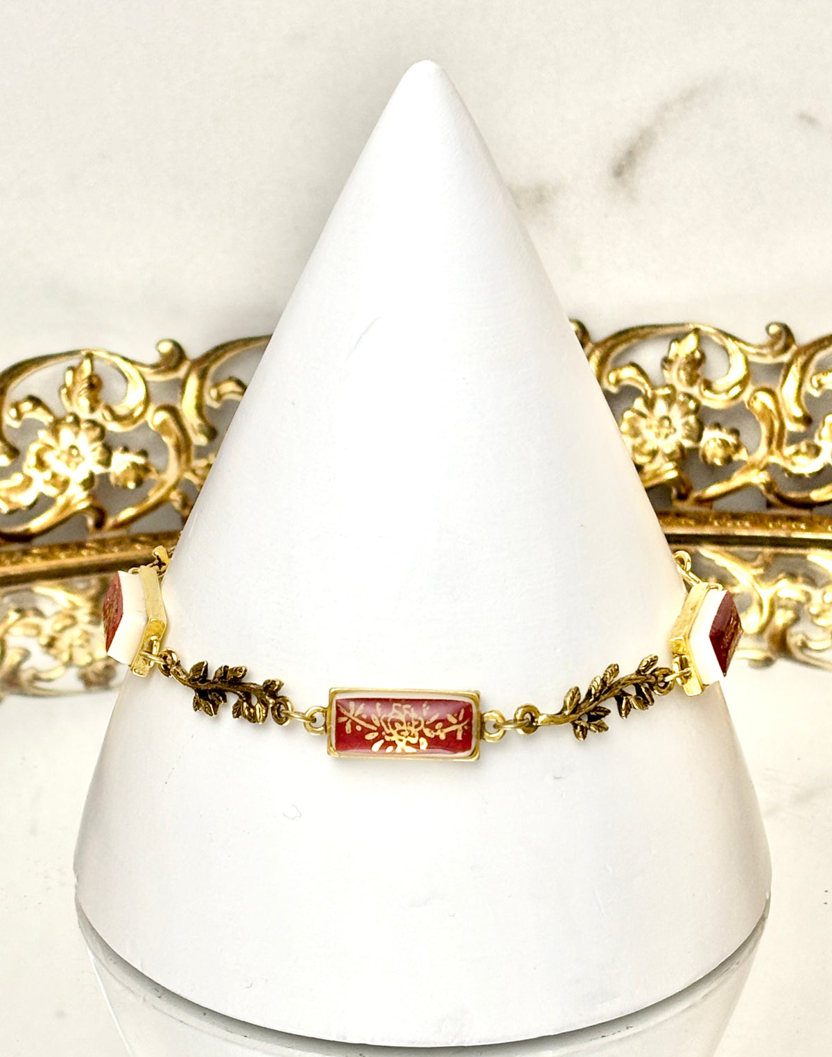 Imperial Salem China Gold Antique Gold Branch Bracelet