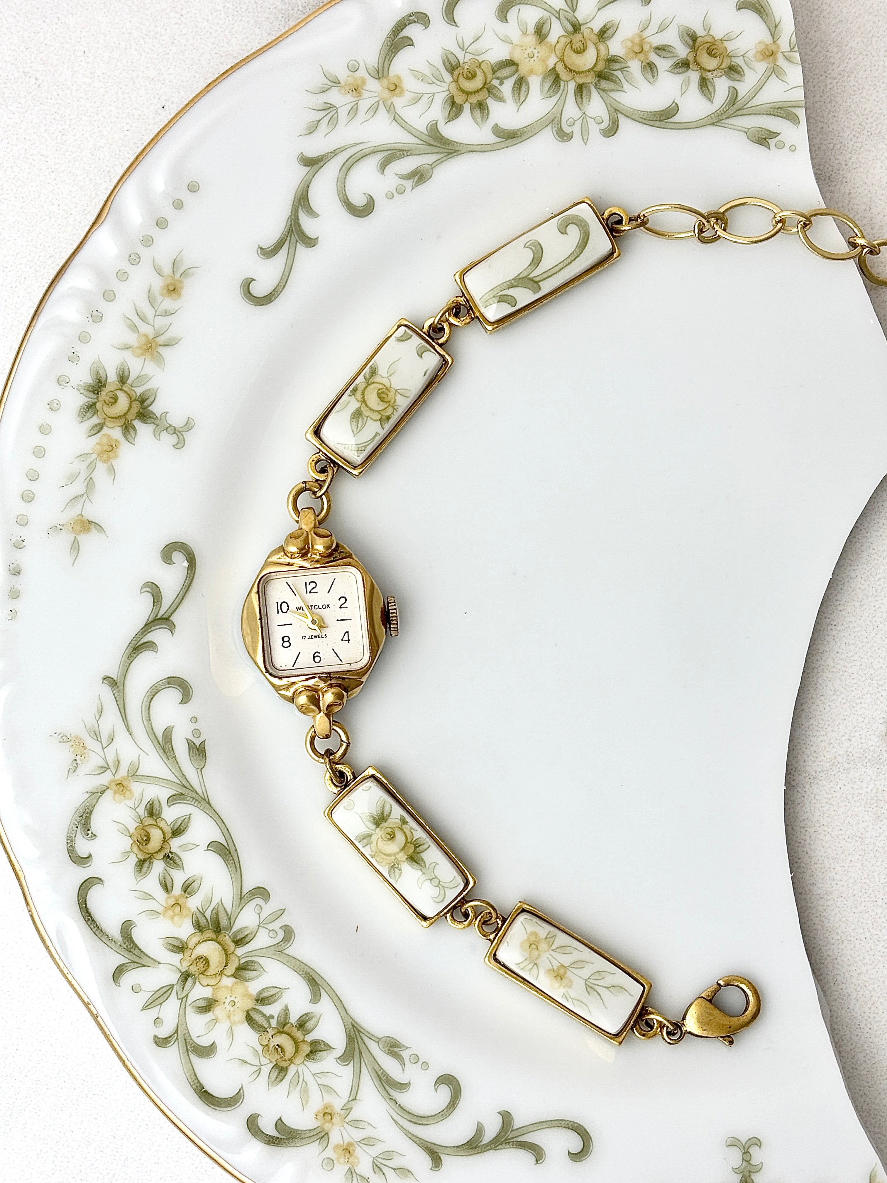 Antique Westclox manual watch with Rose Crest Norleans China