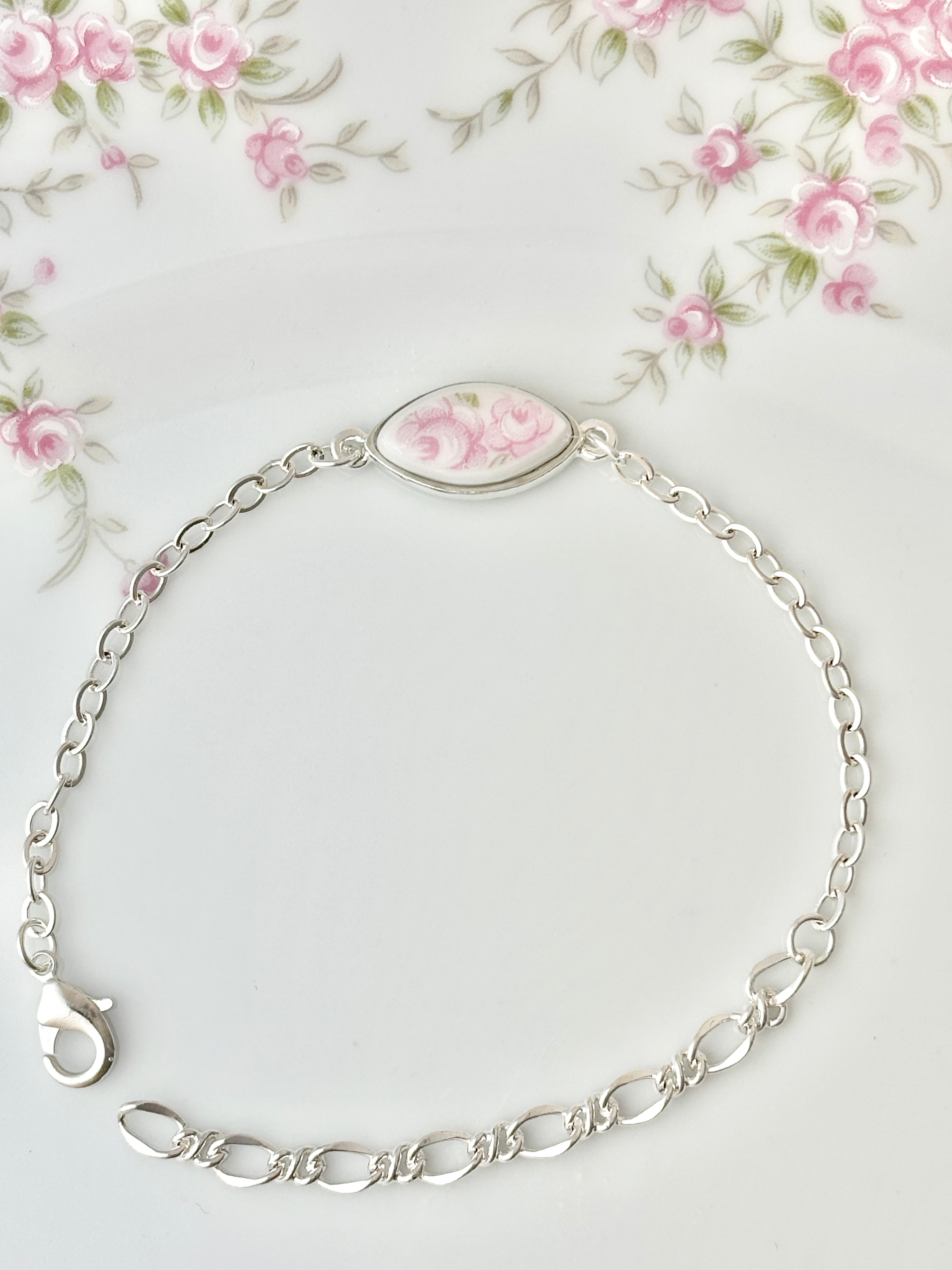 April Rose Silver Bracelet