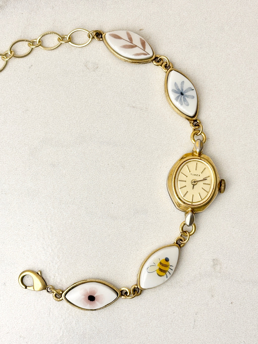 Antique Timex manual watch with Bee