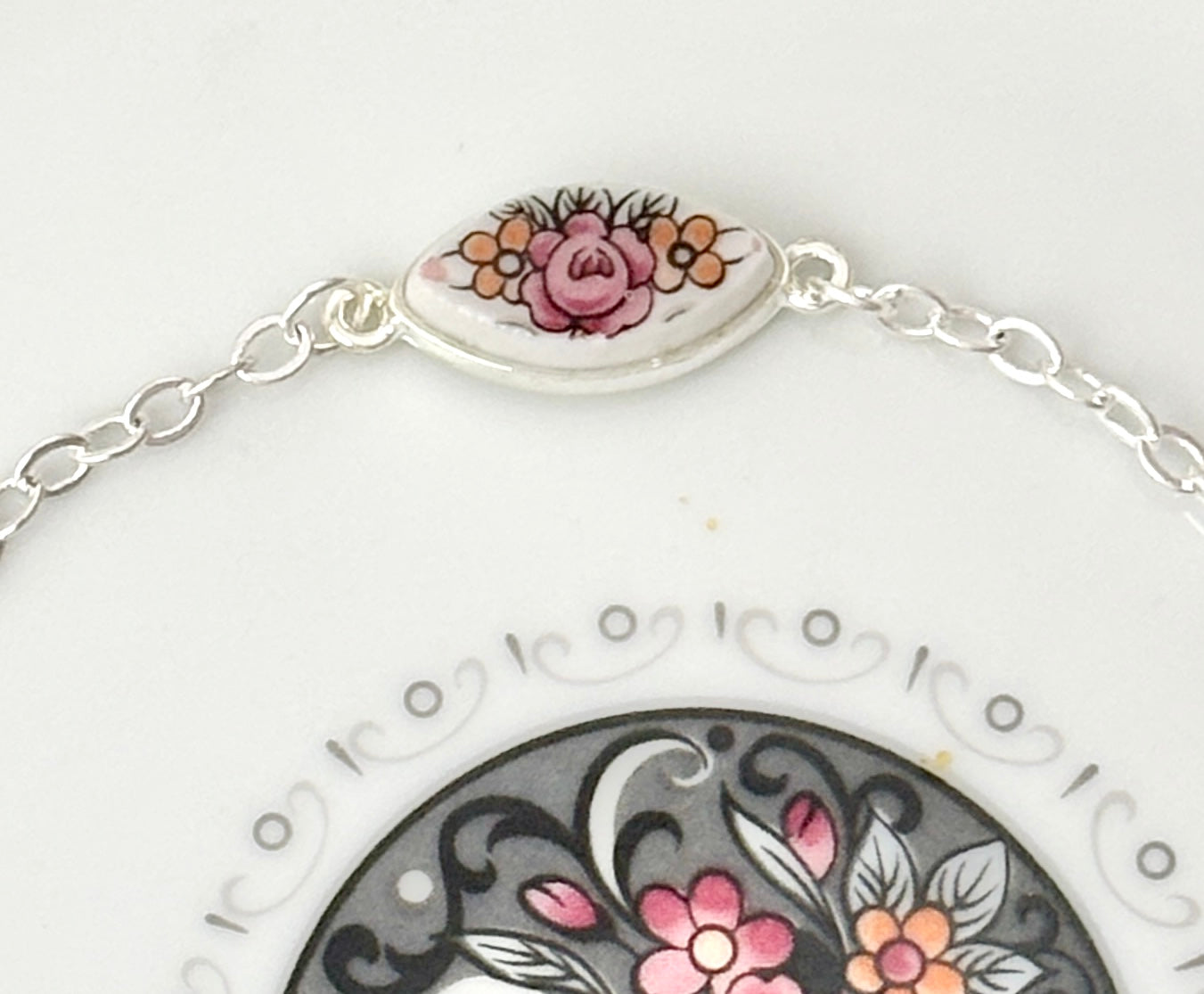 Crescent by Ranmaru Silver Bracelet
