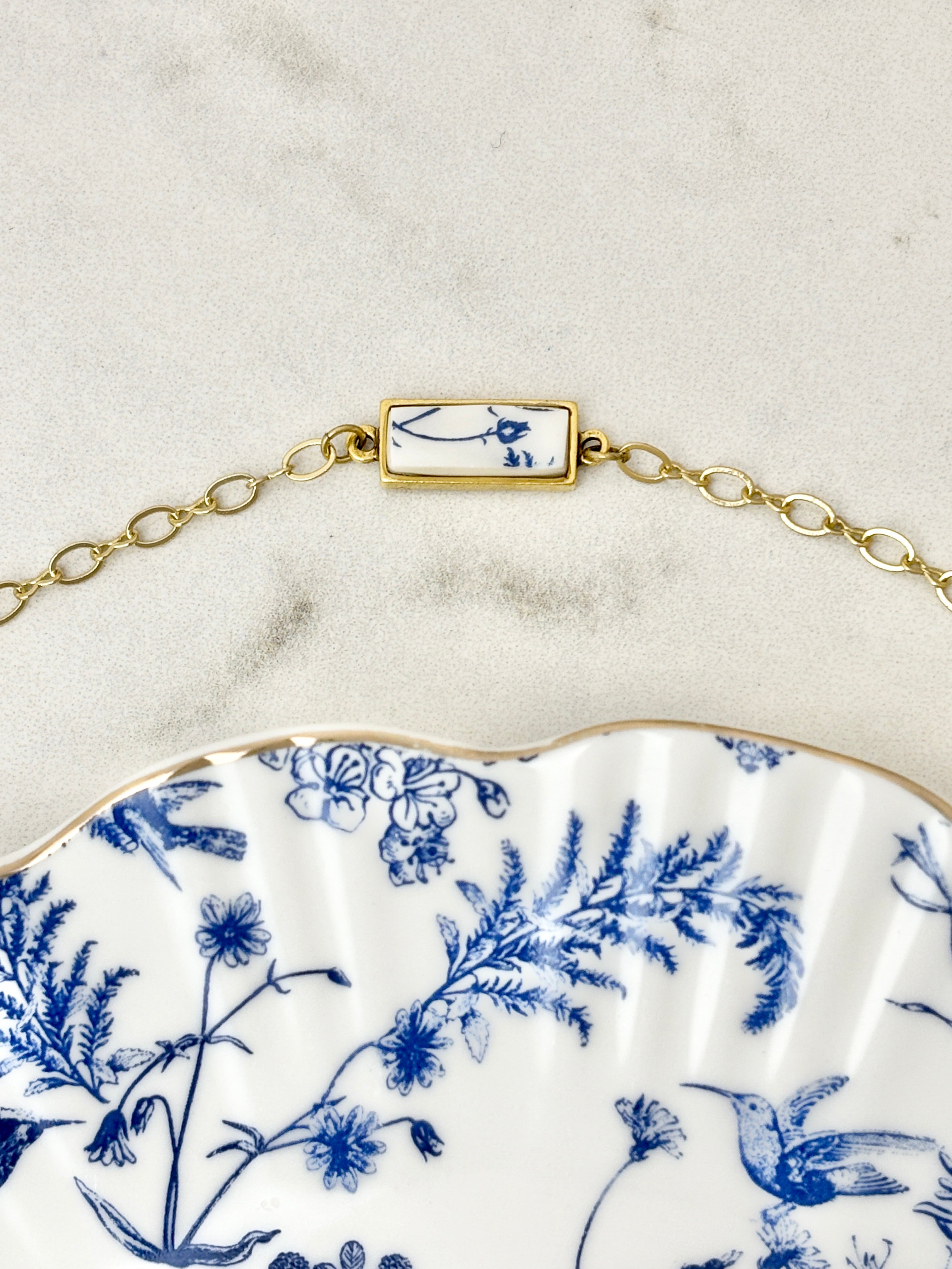 Blue Rose Gold Bracelet