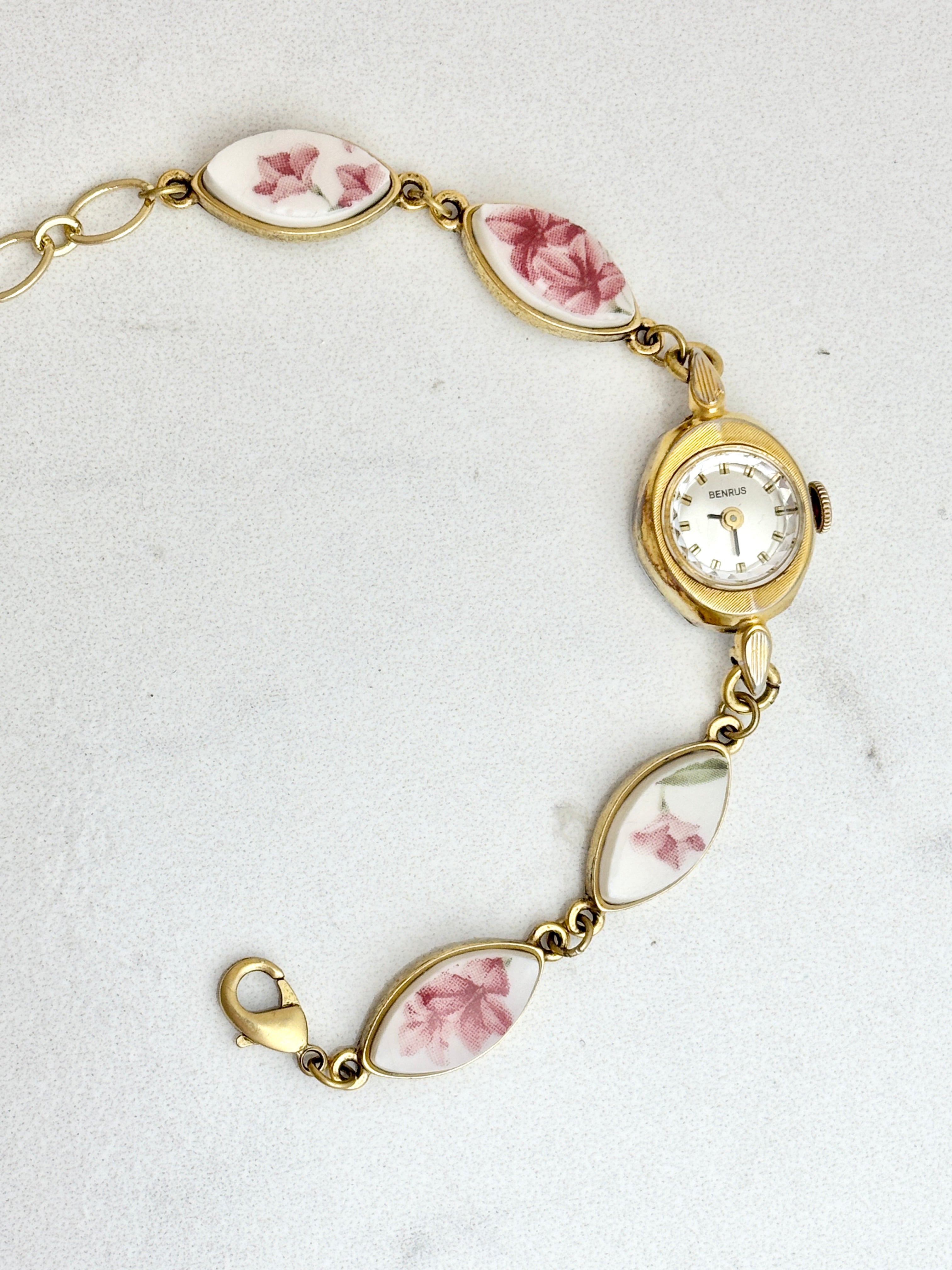 Antique Benrus manual watch with Garden Sunrise