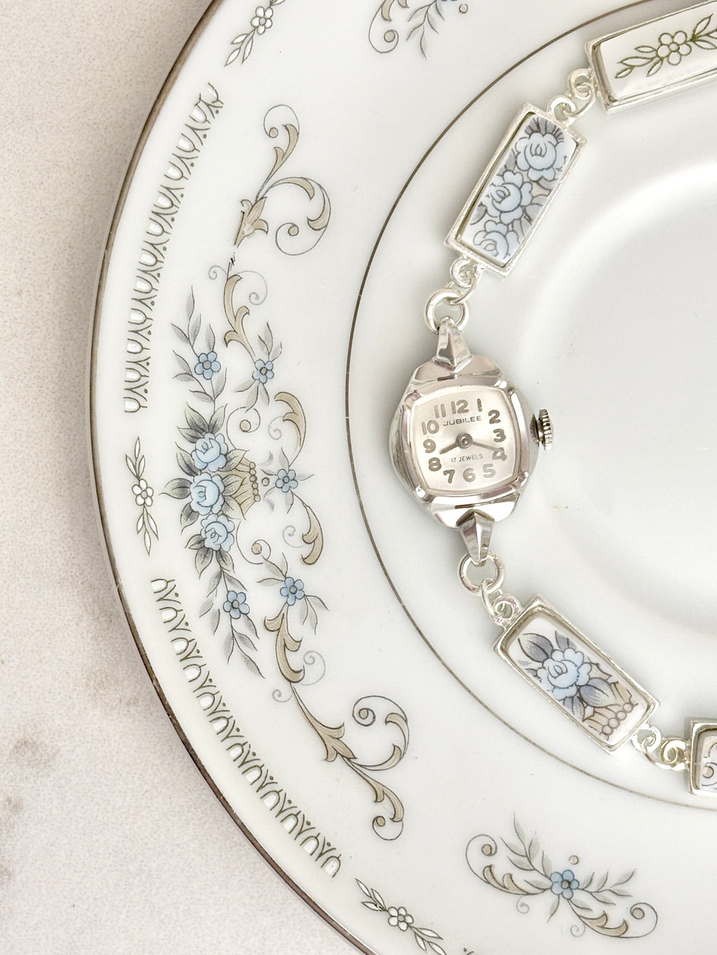 Antique manual Silver Jubilee Watch with Diane