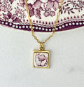Royal Staffordshire Purple Gold Antique Gold Necklace