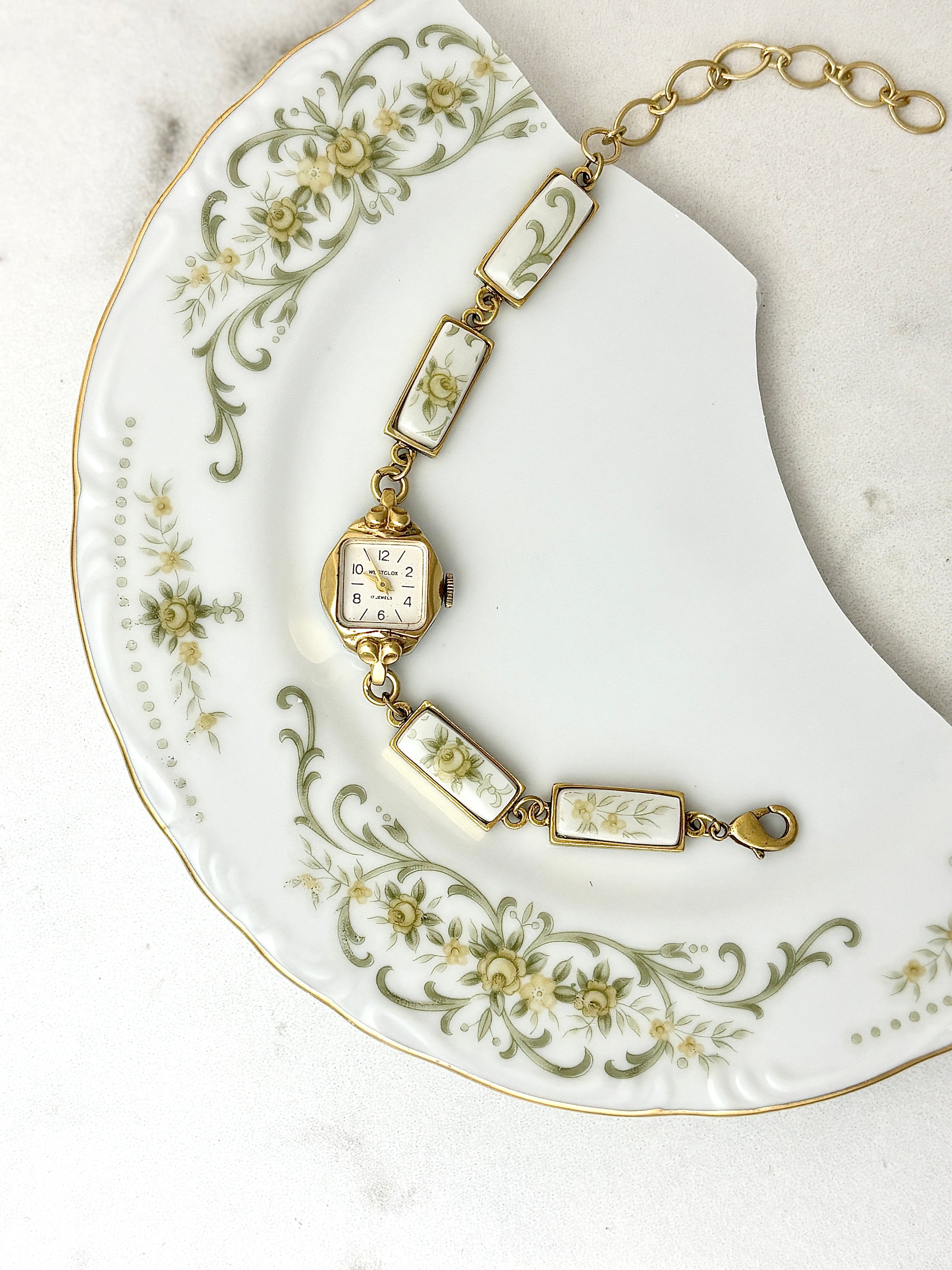 Antique Westclox manual watch with Rose Crest Norleans China
