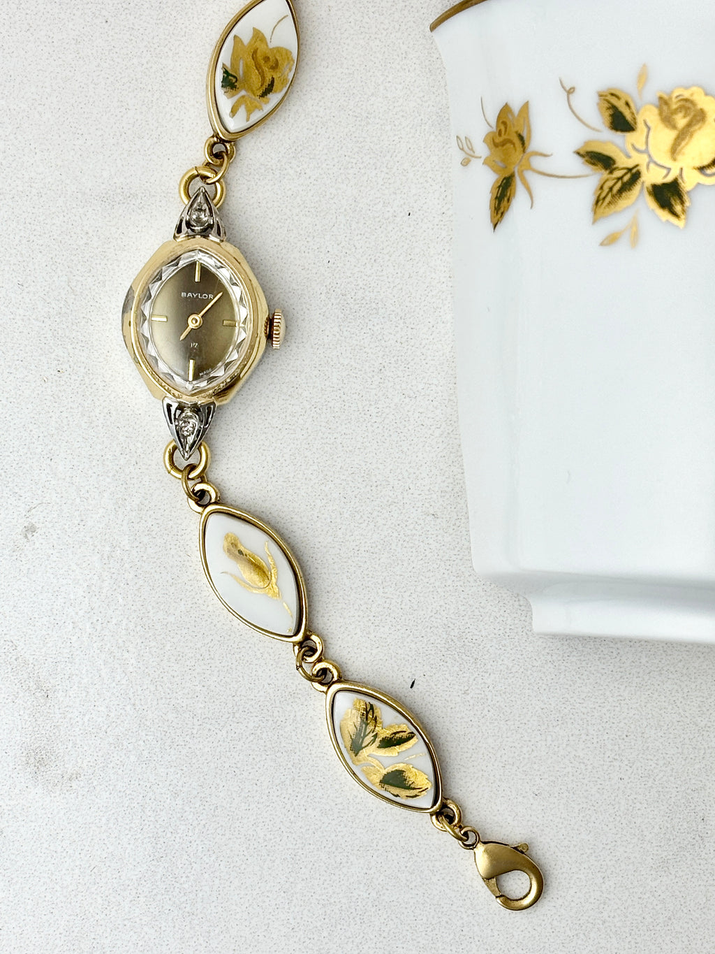 Antique Baylor manual watch with Noritake Ninon