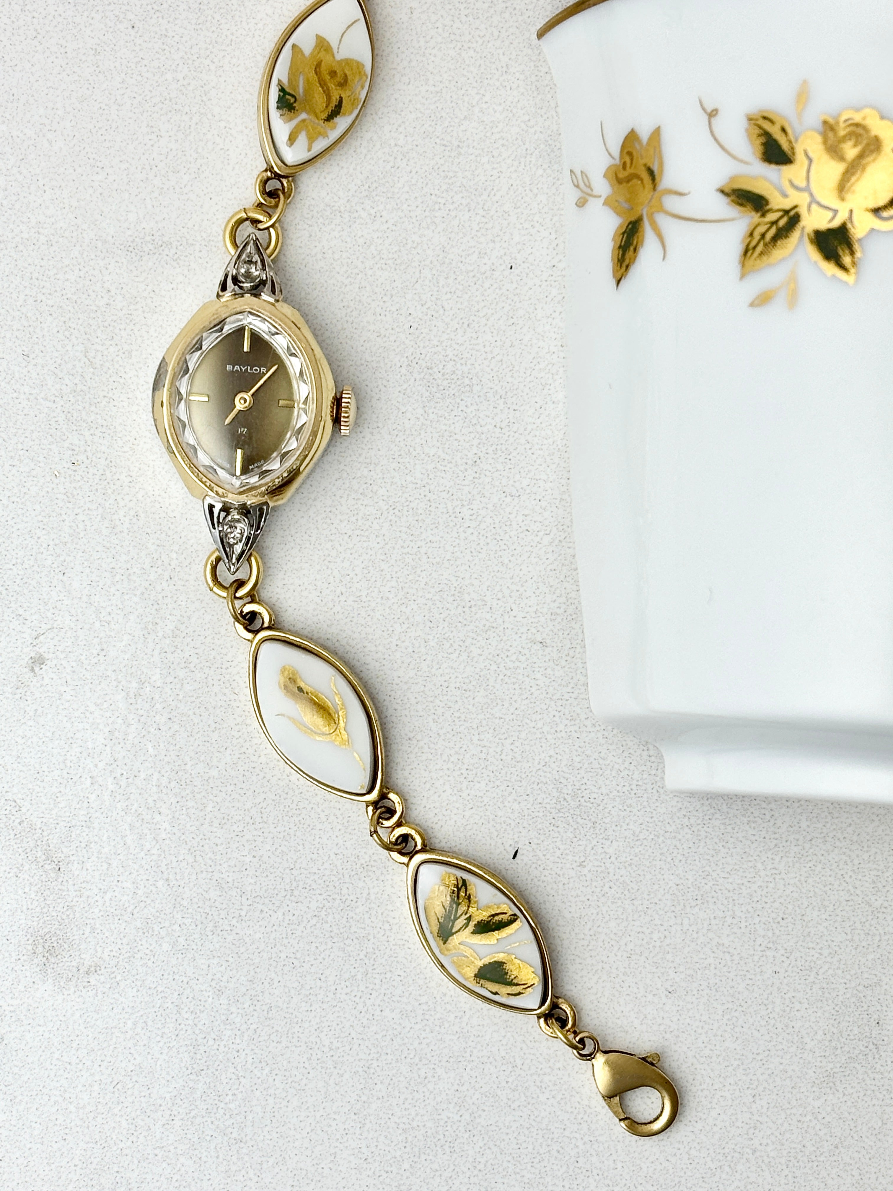 Antique Baylor manual watch with Noritake Ninon