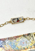 Holy Cats Rectangle Gold Bracelet