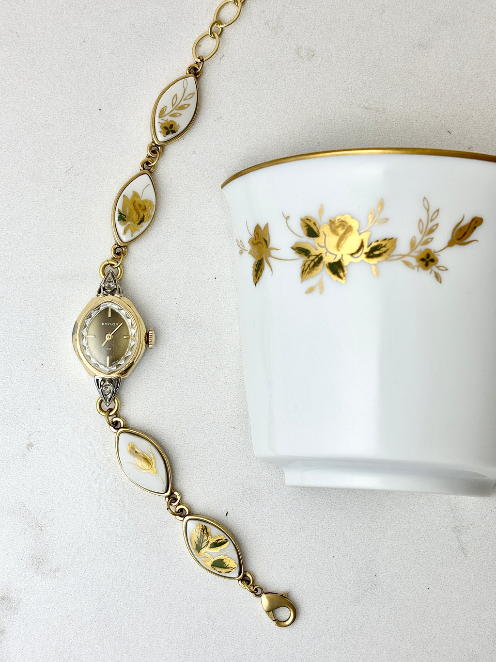Antique Baylor manual watch with Noritake Ninon