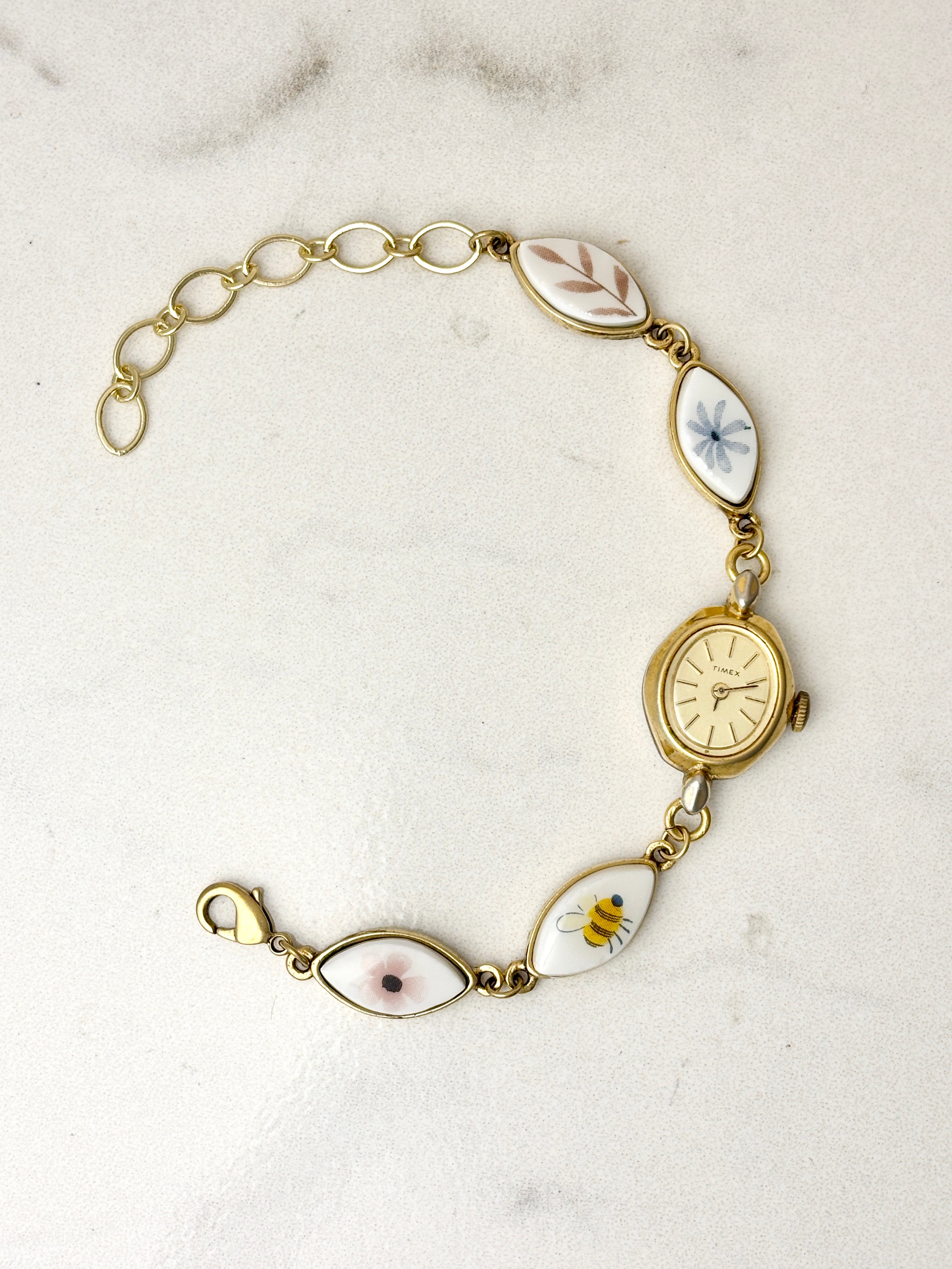 Antique Timex manual watch with Bee
