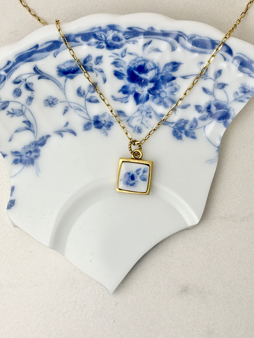 Blue Rose 24k Necklace
