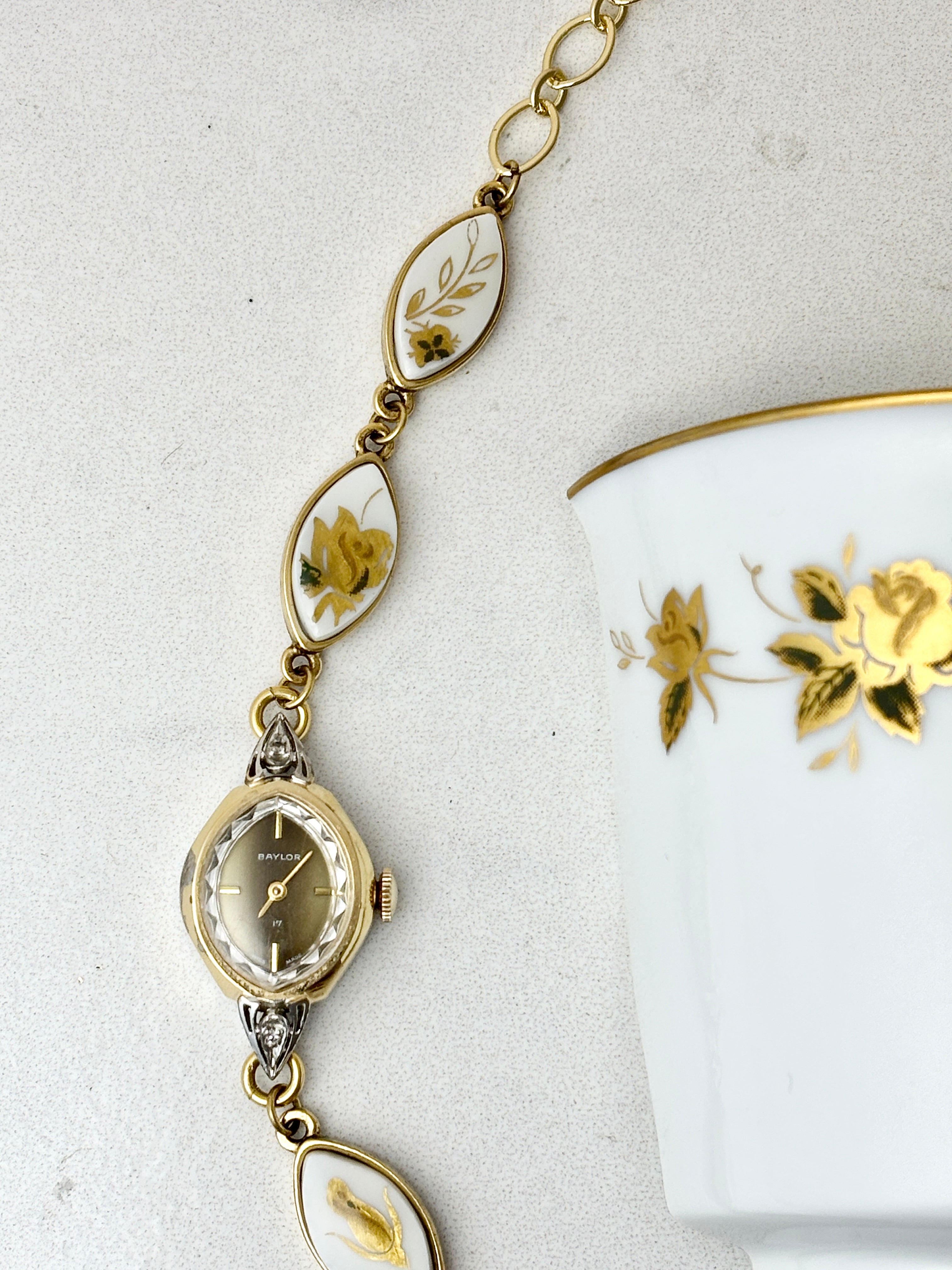 Antique Baylor manual watch with Noritake Ninon