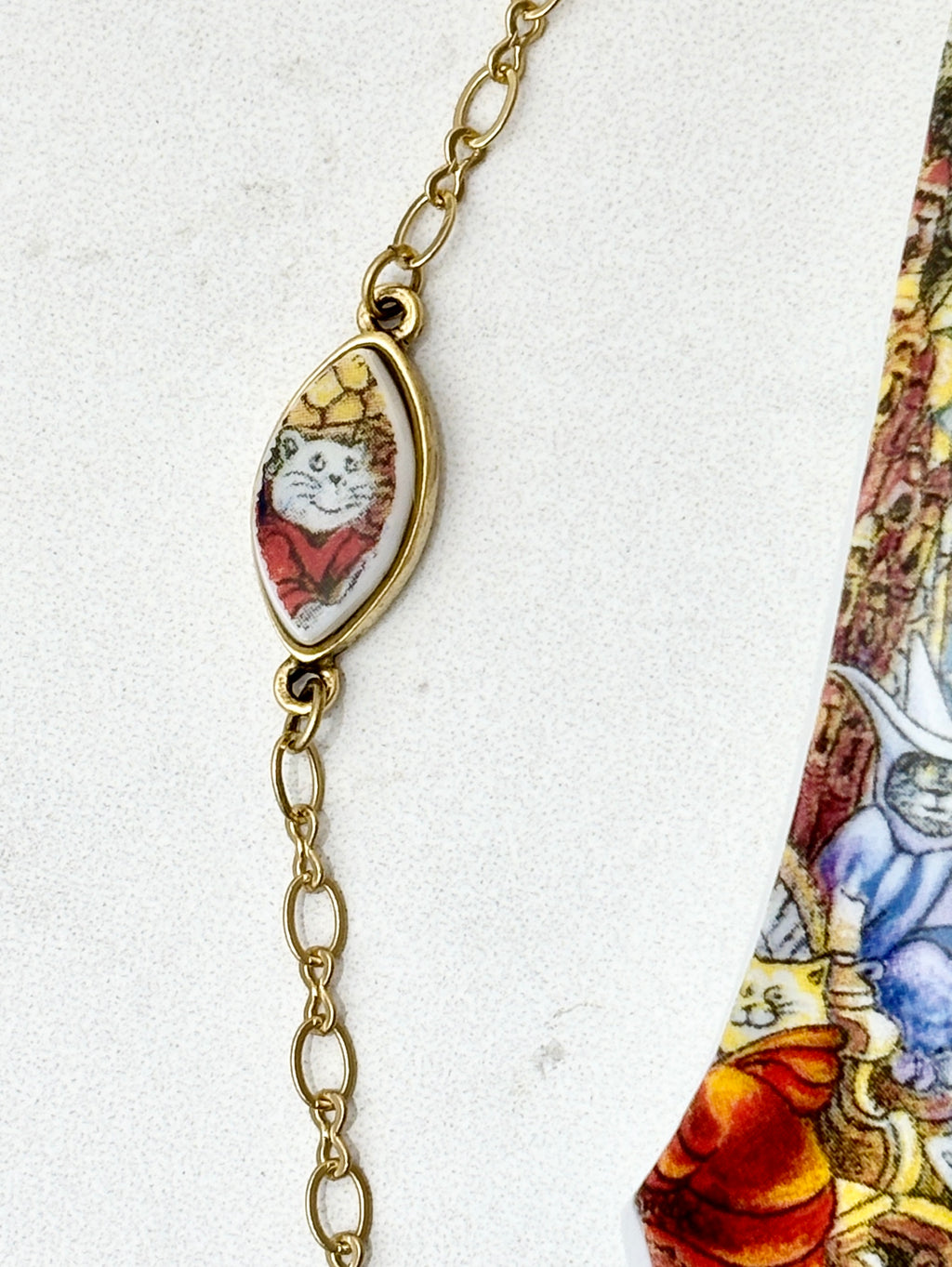 Holy Cats Oval Gold Bracelet