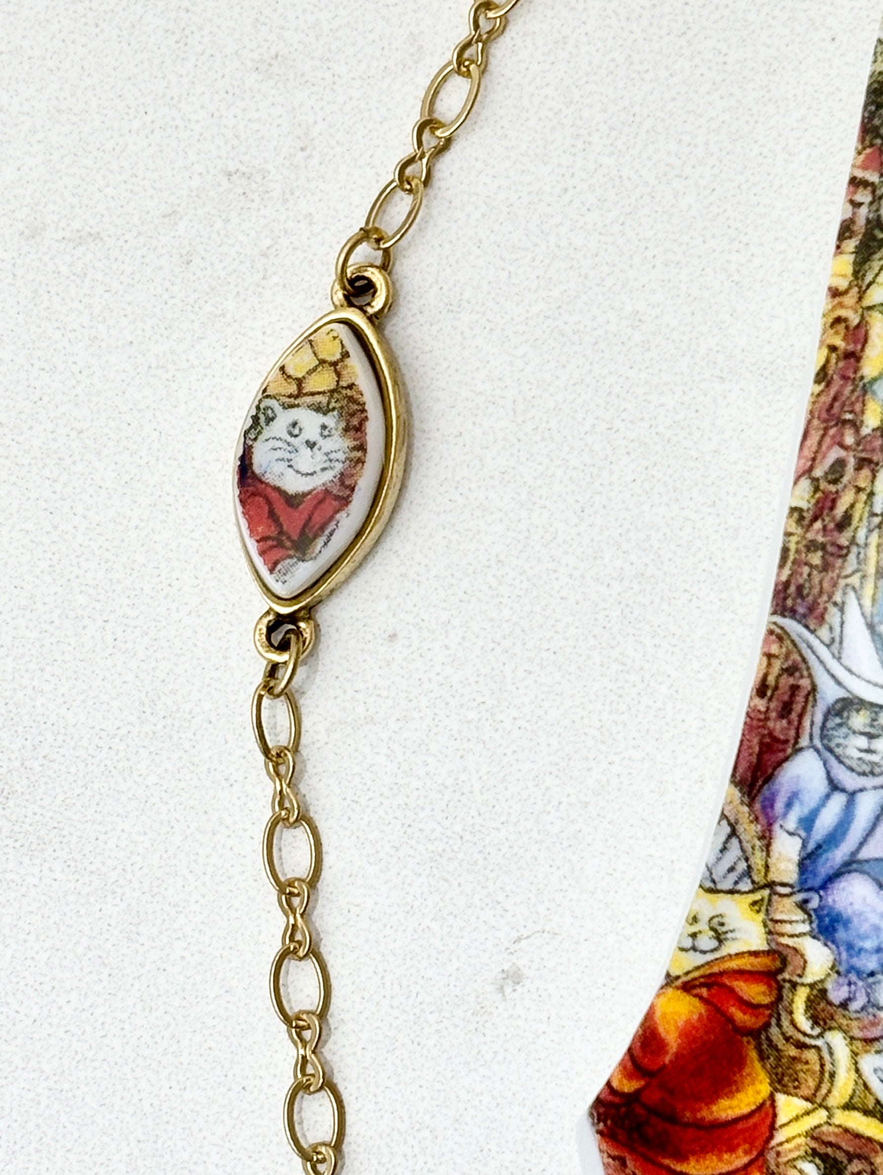 Holy Cats Oval Gold Bracelet