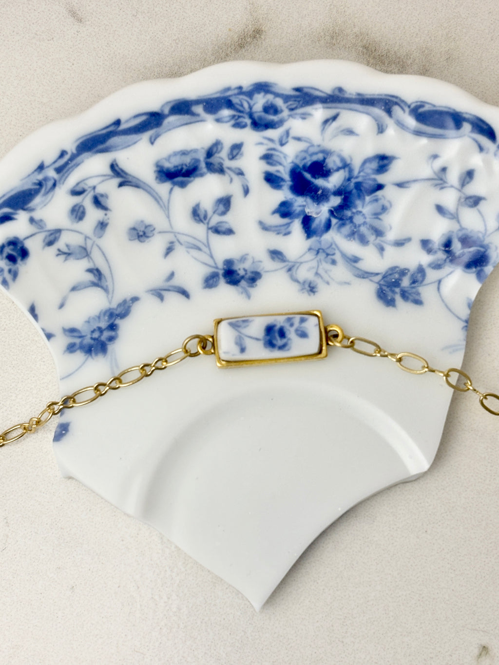 Blue Rose Gold Bracelet