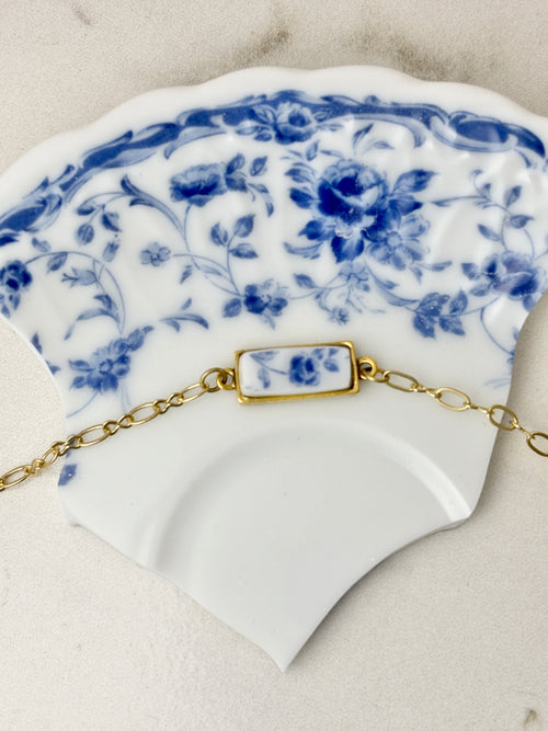 Blue Rose Gold Bracelet