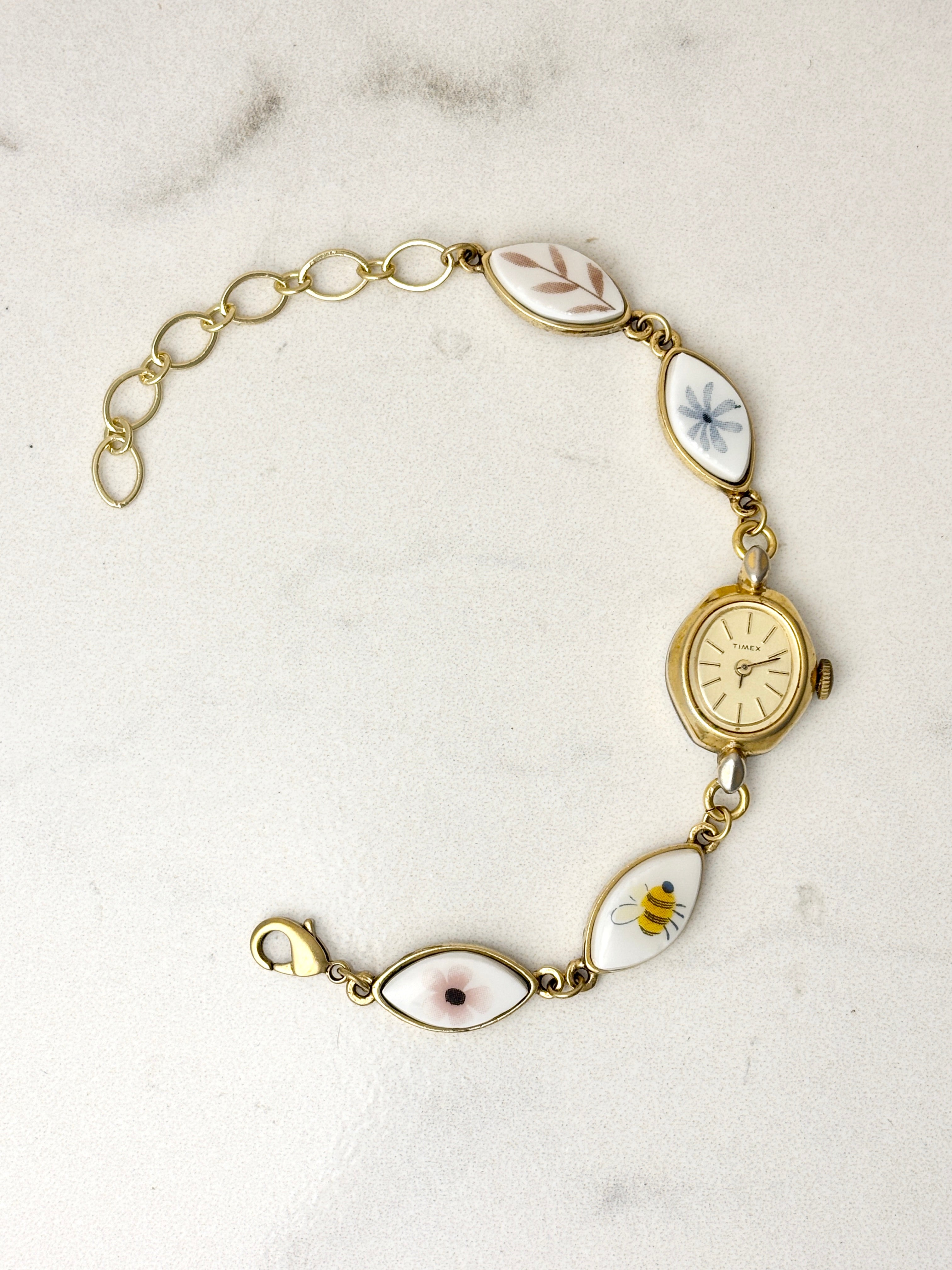 Antique Timex manual watch with Bee