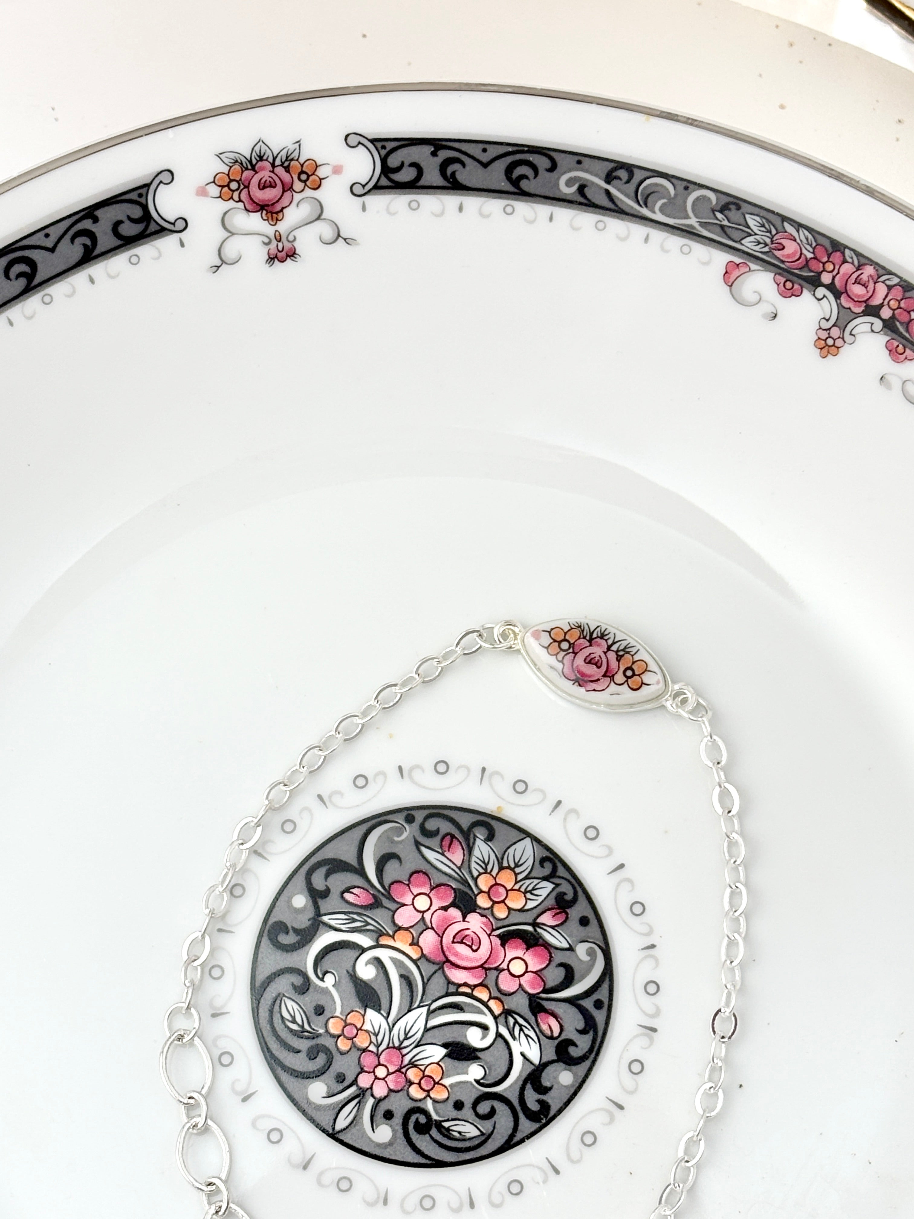 Crescent by Ranmaru Silver Bracelet