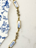 Blue Hummingbird Gold Branch Bracelet