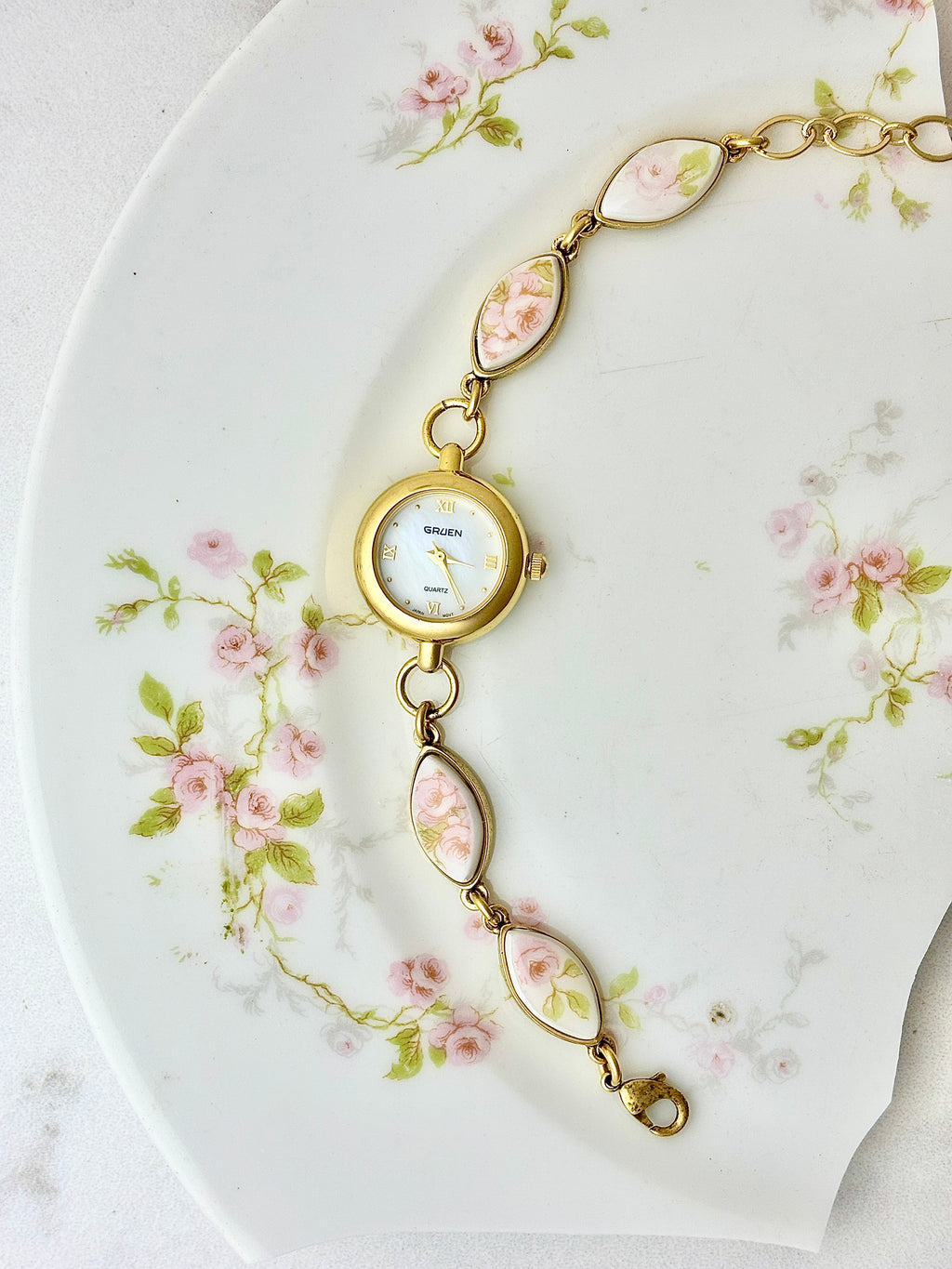 Vintage Gruen Quartz Watch with Theodore Haviland